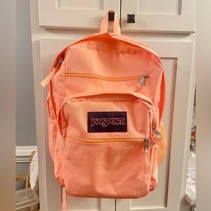 Bright orange Jansport Bookbag